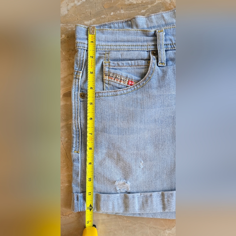 Diesel Alaisi Denim Shorts, Sz 29 - Picture 6 of 8